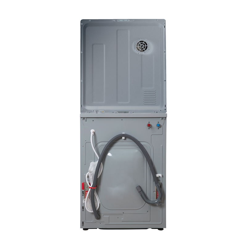 Pemberly Row 110V 1.6 cf Washer & 3.5cf Vented Digital Sensor Dryer in Silver