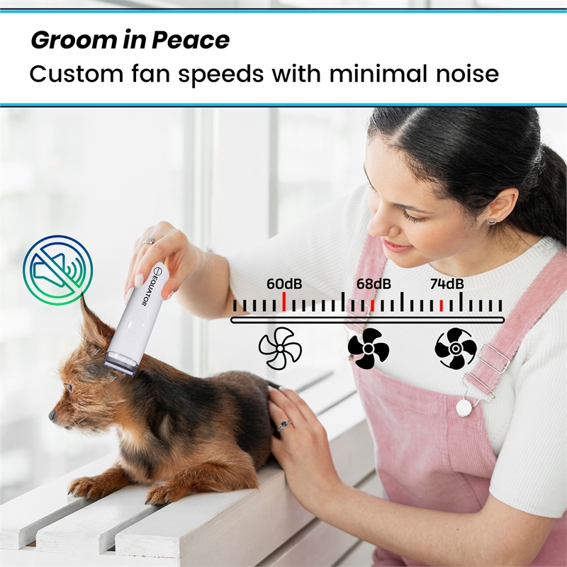 Pemberly Row 120V Advanced Pet Groomer with Adjustable Clipping Comb