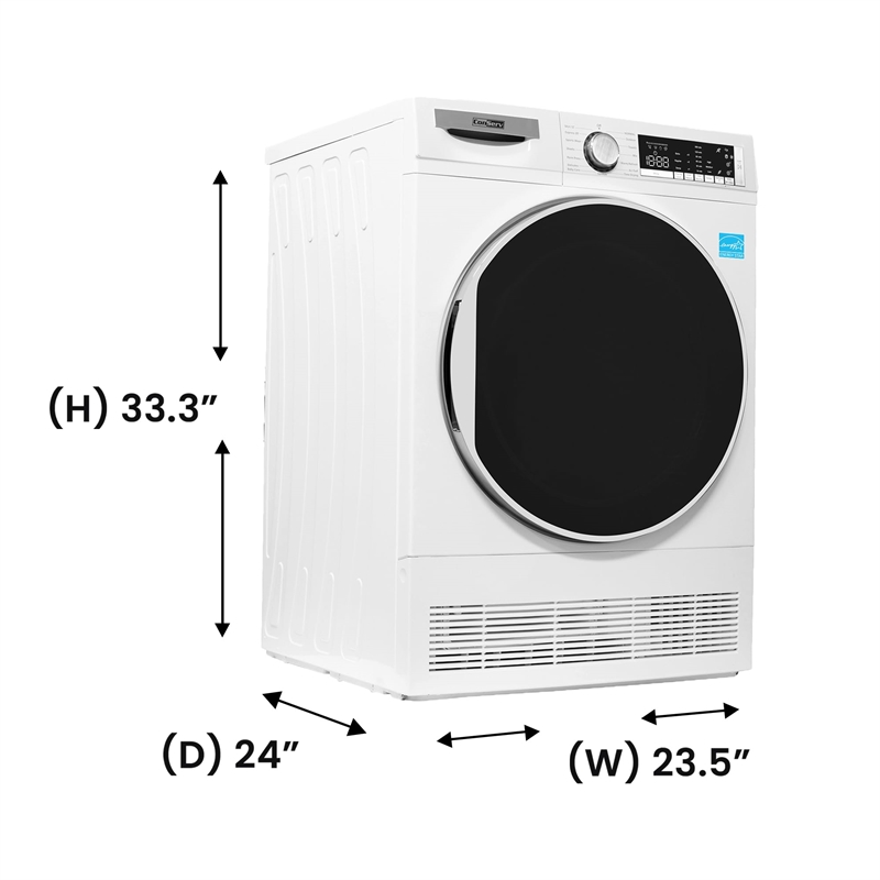 Pemberly Row 4cf Dryer Condensing/Ventless Sanitize LED Display 220V