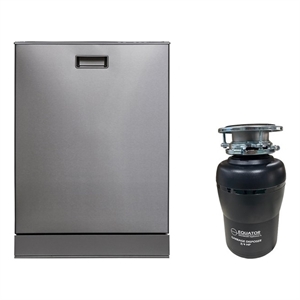 Pemberly Row 24&quot Dishwasher 15 Place 110V E-Star & 3/4 HP Garbage Disposer