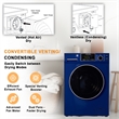 Pemberly Row Convertible Washer-Dryer 18lb/1.9cf Sanitize Allergen Cycle 1400RPM