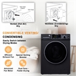 Pemberly Row All-In-One Convertible Washer-Dryer 18lb/1.9cf Sanitize Pet Cycle