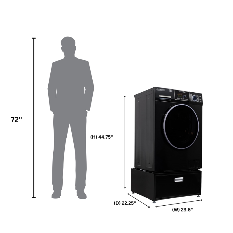 Pemberly Row All-in-one Washer Dryer Ventless Built-in 0-CLEARANCE 15lbs