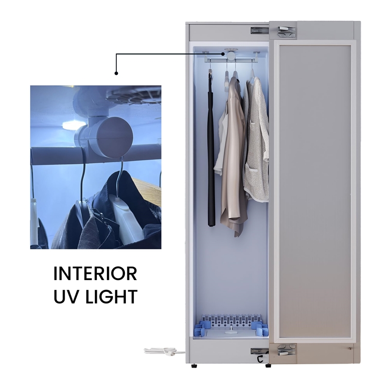 Pemberly Row Steam Dryer Closet Remove Wrinkles Sanitize Deodorize Refresh Slim