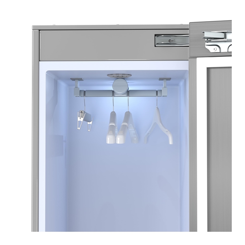 Pemberly Row Steam Dryer Closet Remove Wrinkles Sanitize Deodorize Refresh Slim