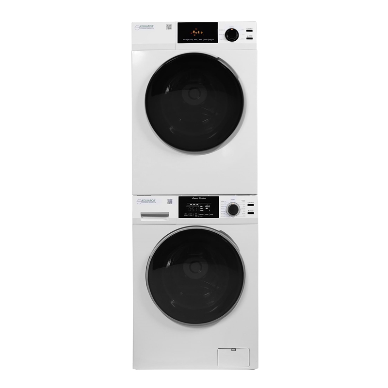Pemberly Row Deluxe Matching 110VWasher 1.9 cu.ft &Vented Sensor Dryer 4 cu.ft