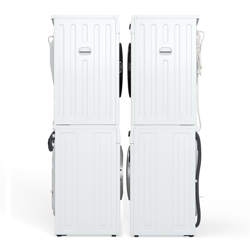 Pemberly Row Laundry Set 18 Lbs Washer 1.9cf&Vented Dryer 4cf Single Outlet 110V