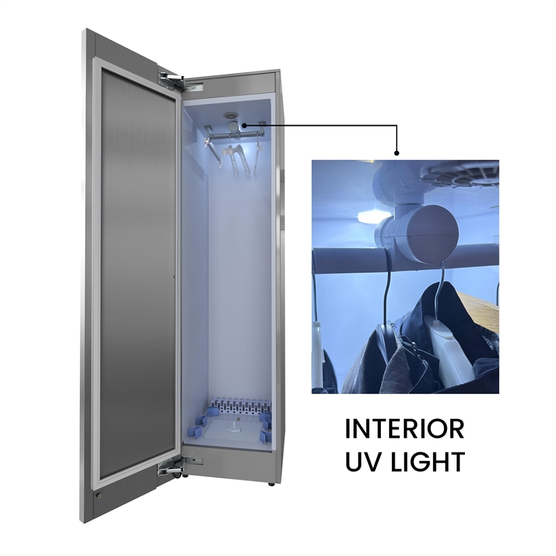 Pemberly Row Steam Dryer Closet Rove Wrinkles Sanitize Deodorize Refresh Slim