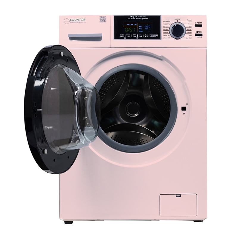 Pemberly Row All-in-One Washer Dryer Ventless/Vented Pet cycle 1.62cf/15lbs 110V