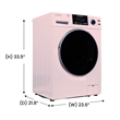 Pemberly Row All-in-One Washer Dryer Ventless/Vented Pet cycle 1.62cf/15lbs 110V
