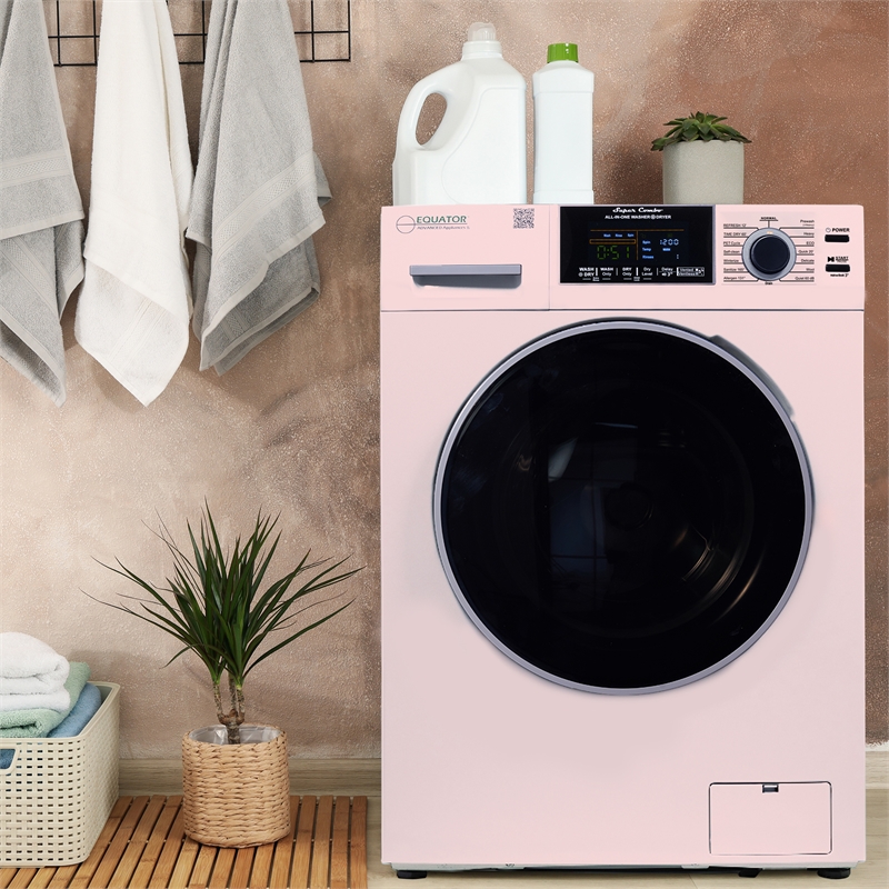 Pemberly Row All-in-One Washer Dryer Ventless/Vented Pet cycle 1.62cf/15lbs 110V