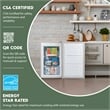Pemberly Row 3cf Compact Upright Freezer Reversible Door Freestanding 110V