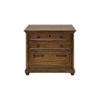 Pemberly Row Set of 3 Office Desk with Power Center & Filing Cabinet & Bookcase