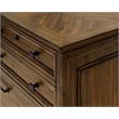 Pemberly Row Set of 3 Office Desk with Power Center & Filing Cabinet & Bookcase