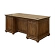 Pemberly Row Set of 3 Fully Assembled Executive Desk & Filing Cabinet & Bookcase