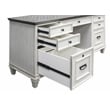 Pemberly Row Set of 3 Wood Credenza Office Desk & Filing Cabinet & Bookcase