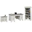 Pemberly Row Set of 3 Fully Assembled Office Desk & Filing Cabinet & Bookcase