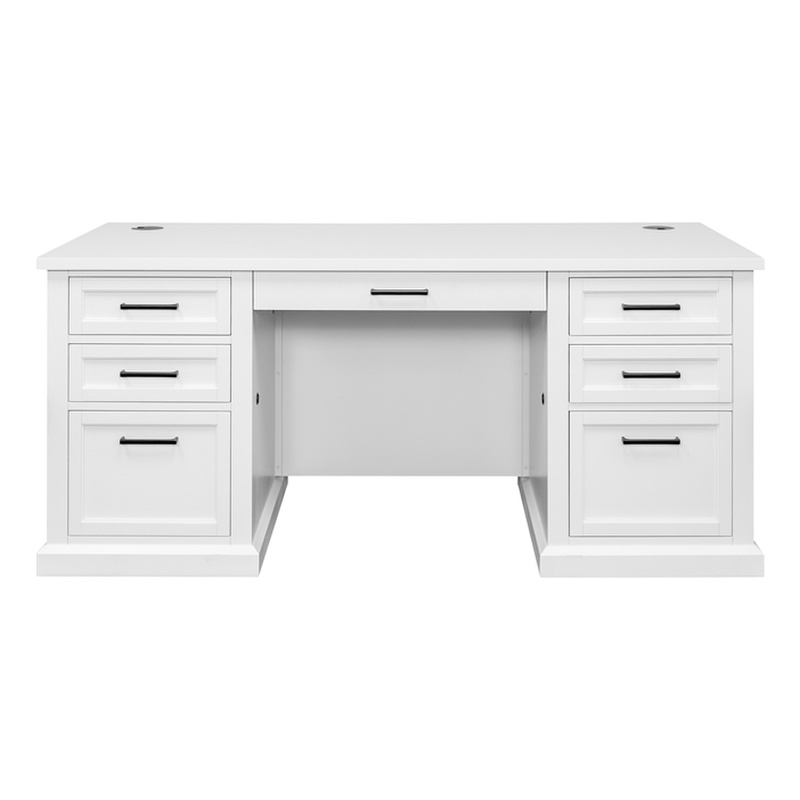 Pemberly Row Set of 3 Fully Assembled Office Desk & Filing Cabinet & Bookcase