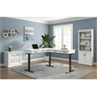 Pemberly Row Set of 3 Fully Assembled Office Desk & Filing Cabinet & Bookcase