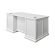 Pemberly Row Set of 3 Fully Assembled Office Desk & Filing Cabinet & Bookcase