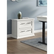 Pemberly Row Set of 3 Fully Assembled Office Desk & Filing Cabinet & Bookcase