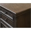 Pemberly Row Set of 3 Fully Assembled Executive Desk & Filing Cabinet & Bookcase
