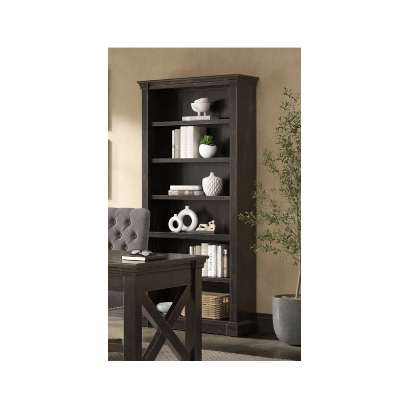 Pemberly Row Set of 3 Fully Assembled Executive Desk & Filing Cabinet & Bookcase