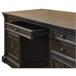 Pemberly Row Set of 3 Fully Assembled Executive Desk & Filing Cabinet & Bookcase