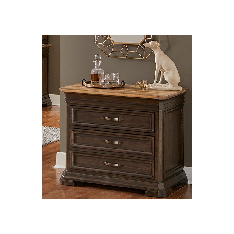 Pemberly Row Set of 3 Fully Assembled Executive Desk & Filing Cabinet & Bookcase