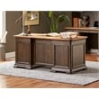 Pemberly Row Set of 3 Fully Assembled Executive Desk & Filing Cabinet & Bookcase