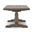 Pemberly Row Set of 7 Pine Dining Table  & Solid Wood Chairs in Brown