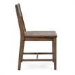 Pemberly Row Set of 5 Round Pine Dining Table and Chairs in Weathered Brown