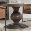 Pemberly Row Set of 5 Top Grain Leather Dining Chairs & 60