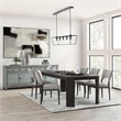 Pemberly Row Set of 5 Fabric Upholstered Dining Chairs & 94