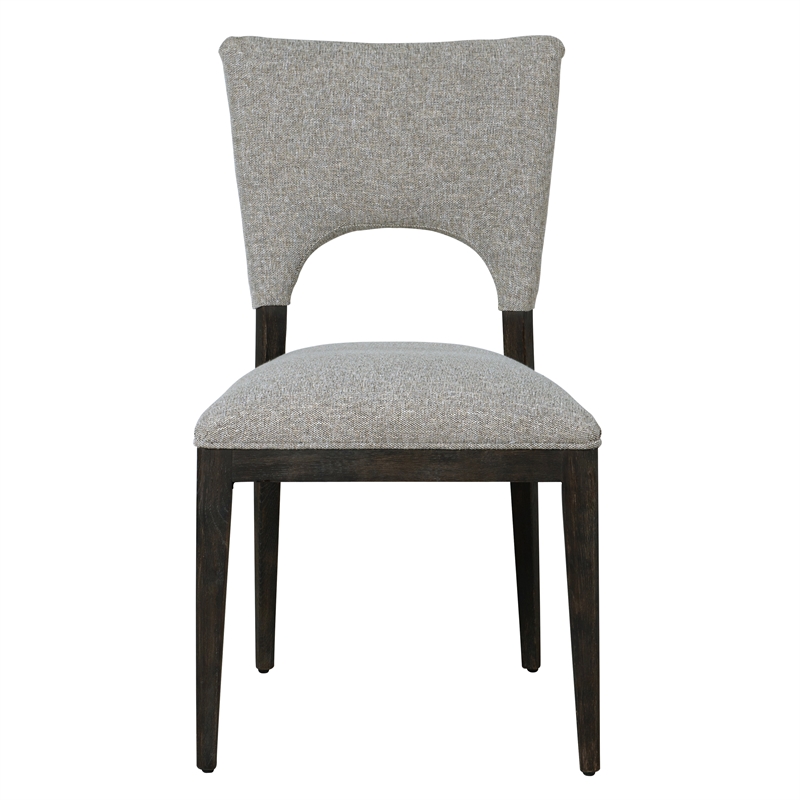 Pemberly Row Set of 5 Fabric Upholstered Dining Chairs & 94