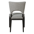 Pemberly Row Set of 5 Fabric Upholstered Dining Chairs & 94
