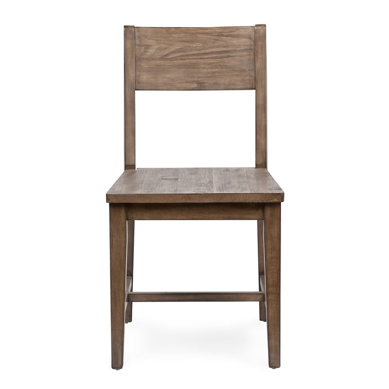 Pemberly Row Set of 7 Solid Wood Dining Chairs & Extendable Table