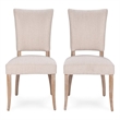 Pemberly Row Set of 5 Wood Round Dining Table & Upholstered Chairs