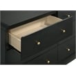 Pemberly Row Set of 4 Queen Wingback Bed & Dresser Cabinet & Nightstands