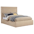 Pemberly Row Set of 4 Full Platform Bed & Dresser with Mirror & Nightstands