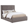 Pemberly Row Set of 4 Fabric Full Panel Platform Bed & Dresser & Nightstands