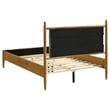 Pemberly Row Set of 4 Full Panel Platform Bed & Dresser w/ Mirror & Nightstands