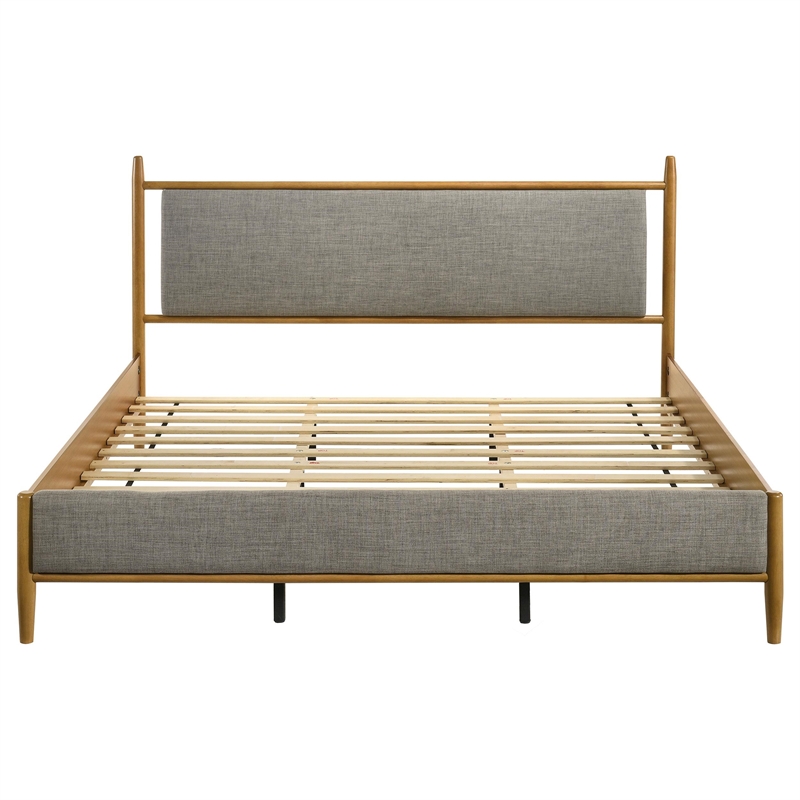 Pemberly Row Set of 4 Eastern King Panel Platform Bed & Dresser & Nightstands