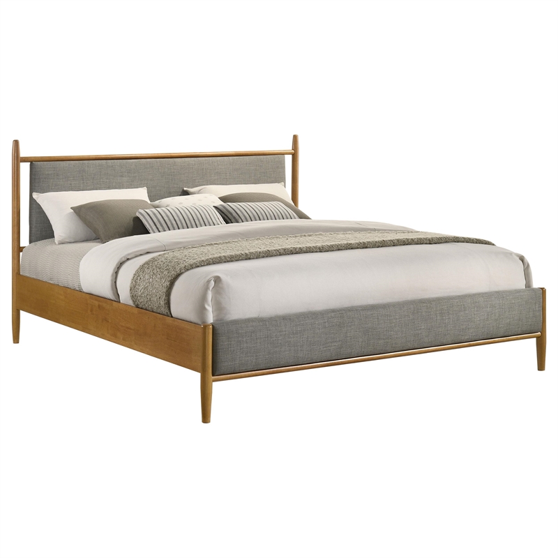 Pemberly Row Set of 4 Eastern King Panel Platform Bed & Dresser & Nightstands