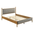 Pemberly Row Set of 4 Queen Panel Platform Bed & Dresser w/ Mirror & Nightstands