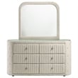 Pemberly Row Set of 4 Queen Panel Platform Bed & Dresser w/ Mirror & Nightstands