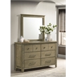 Pemberly Row Set of 4 Eastern King Panel Platform Bed & Dresser & Nightstands