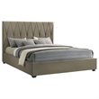Pemberly Row Set of 4 Eastern King Panel Platform Bed & Dresser & Nightstands
