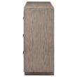 Pemberly Row Set of 4 Fabric Queen Panel Platform Bed & Dresser & Nightstands