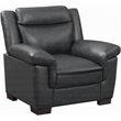 Pemberly Row Set of 2 Upholstered Padded Arm Accent Chairs in Gray